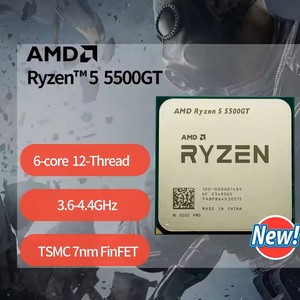 Procesador de escritorio AMD R5 5500GT de 6 núcleos y 12 hilos, alto rendimiento, nuevo zócalo en caja tipo AM4 - Product Image 2