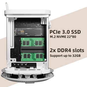 Integrato Dual HDD Mini PC ADM 300U NVME DDR4 RJ45 24 ore di rete Wakeup supporto Win10 Linux Computer - Product Image 6