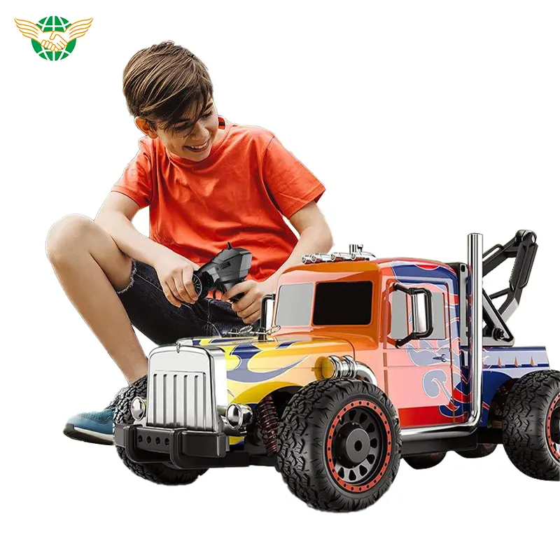 Carro de controle remoto em alta escala 4WD de alta velocidade todo terreno brinquedo elétrico Off Road Carro monstro RC