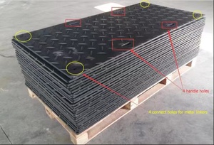 HDPE birbirine geçici yol paspasları inşaat zemin matı - Product Image 6