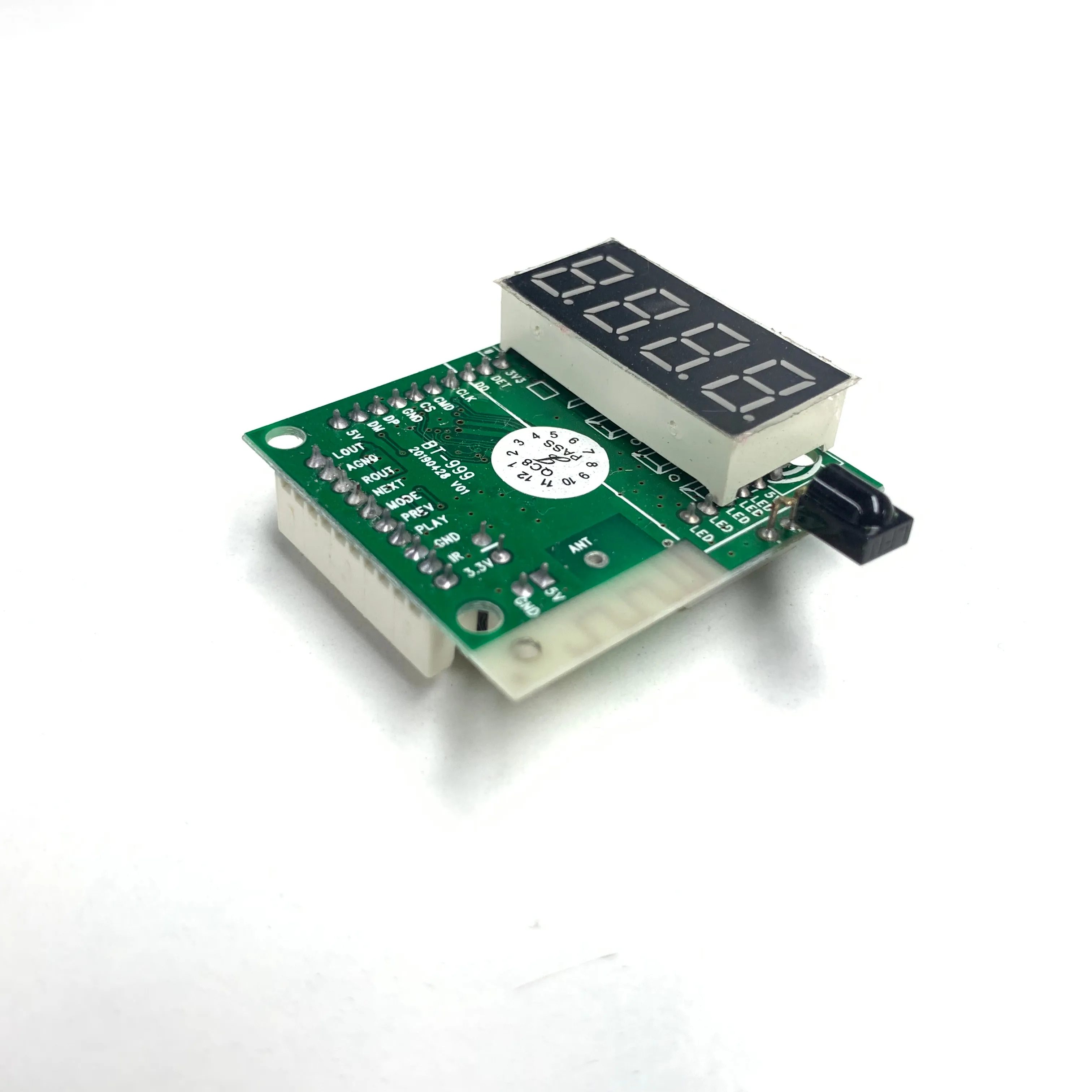 Placa de Bluetooth USB, tarjeta TF, módulo de reproductor decodificado de disco U, Audio portátil, PBC, MP3, FM, decodificador, placa PCB, 2 unidades