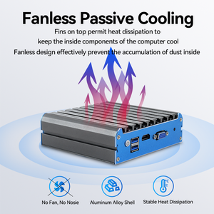 Quad Core J4125 Linux Pfsense Intel I225V 2.5G Multi Lan 4 Rj45 Ethernet Nuc <strong>Virtual</strong> Firewall Router Support 3G 4G Lte - Product Image 2