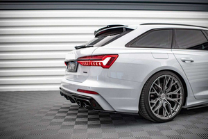 Yüksek kalite araç gövde kiti A6 Audi A6 C8 egzoz uç borusu-2019 için 2022 S6 RS6 arka dudak ile RS6 C8 s-line difüzör yükseltme - Product Image 3