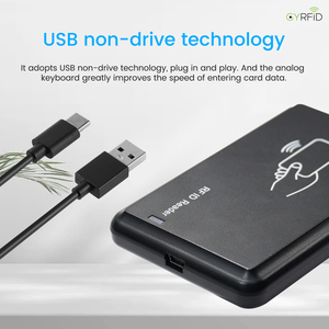 ISO14443A Kontaktlose NFC-USB-RFID-Smartcard 125-kHz-Lesegerät Zugangs kontroll kartenleser