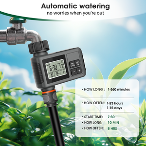 Timer per acqua da esterno programmabile per rubinetto da giardino IPX5 impermeabile con modalità manuale - Product Image 3