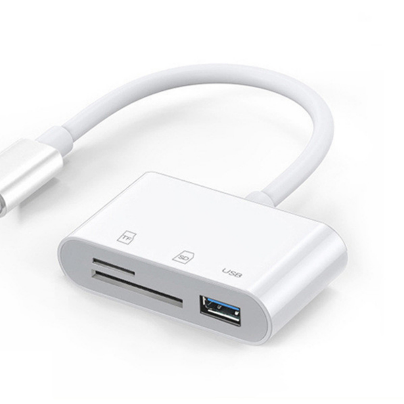 IOS 8pin 3 Port 3in1 White