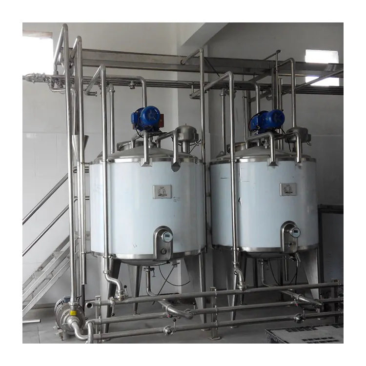 Complete Ice Cream Processing Plant Milk Processing Line, Milk Processing Machine