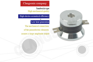 Clangsonic-transductor ultrasónico, Sensor de vibración piezoeléctrico para máquinas de lavado de piezas automáticas ultrasónicas y otros dispositivos - Product Image 4