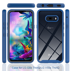 LGベルベットG8XThinq FundasCapa用ハイブリッドTPUPCスカイフォンケースLGG8 V60V50sThinq用耐衝撃性クリスタルクリアバックカバー - Product Image 6