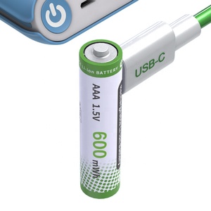 סוללה נטענת usb ליתיום תא <span class=keywords><strong>aa</strong></span> מתח 1.5v קיבולת גדולה צעצוע שליטה מרחוק הסוללה עכבר