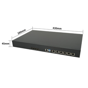 6*2.5 lans desteği ile 1U Gen 1U güvenlik duvarı yönlendirici pc 4*10G SFP LGA1700 Linux Pfsense 1U güvenlik duvarı ağ güvenlik sunucusu PC - Product Image 6