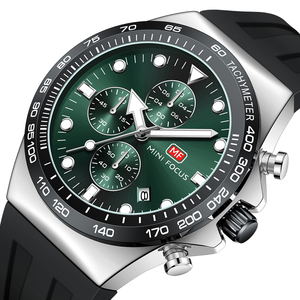 <span class=keywords><strong>Mini</strong></span> Focus 0488G Sport Quarzuhr für Männer Luxus Chronograph Kalender 47mm Silikon armband Wasserdichte Business Fashion Uhr