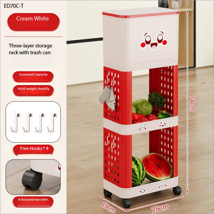 Trois couches bicolores rouge et blanc