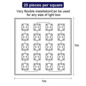 12v dağınık yansıma LED modülü 68*68mm Square kare parça yumuşak Film tavan ışık kaynağı 24v ışık kutusu ışık kaynağı - Product Image 3