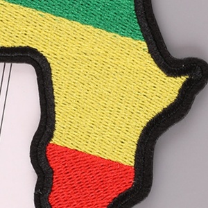 Özel fiyat 9.5CM RASTA renkler afrika haritası demir On/dikiş üzerinde dikiş işlemeli yama rozeti hariasta RASTA - Product Image 3