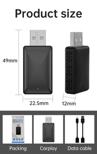 Carplay Draadloze Adapter Converteren Bedraad Naar Draadloze Carplay Met Ai Smart <span class=keywords><strong>Android</strong></span> Auto Magic Box Ondersteuning Navigatie - Product Image 6