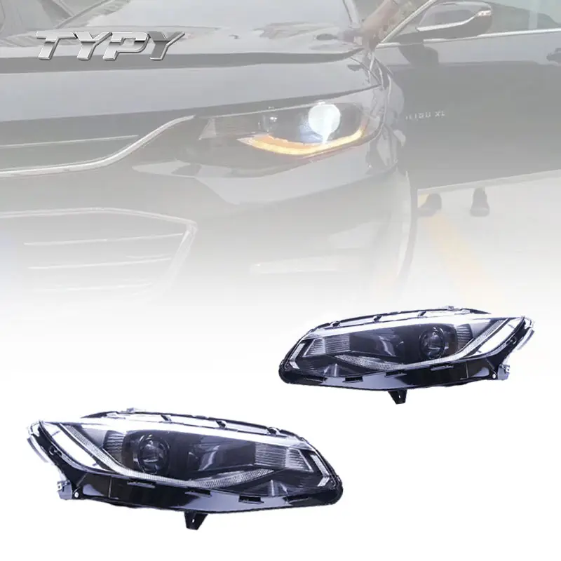 Araba far farlar modifiye Xenon kafa lambası kafa ışık LED DRL gündüz farları Chevrolet Malibu XL 2016-2018