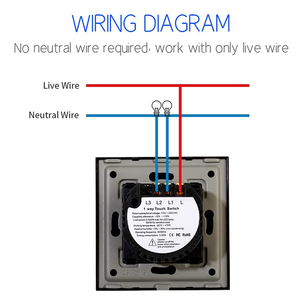 Bingoelec avrupa Alexa akıllı Tuya kontrollü su geçirmez duvar için ev kullanımı için LED ışık Wifi dokunmatik uzaktan kumanda - Product Image 5