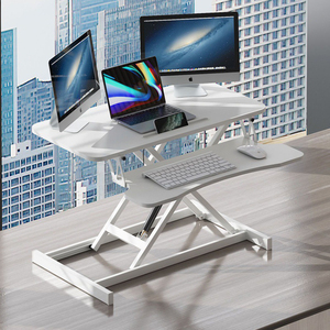 Convertidor de escritorio de Pie ajustable en altura neumático personalizado al por mayor de China, mesa de pie para ordenador de elevación con resorte de Gas - Product Image 4