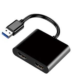 多功能60hz 1080p usb-a USB 3.0至双HDMI分路器监视器显示适配器USB3.0至HDTV转换器 - Product Image 1