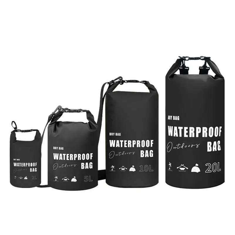 Saco de mochila transparente para praia e esportes ao ar livre, saco transparente à prova d'água para natação e caminhadas, saco transparente com logotipo personalizado