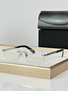 إطار نظارات من المعدن البصري مصمم علامة تجارية فاخرة ، إطار نظارات رجال الأعمال الجديدة ، نظارات نسائية بدون إطار - Product Image 4