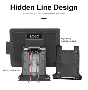 Dual-Touchscreen 15 Zoll 9,7 Zoll Aluminium legierung Shell Windows POS-Maschine Effiziente Registrier kasse für Restaurant Retail Shop - Product Image 5