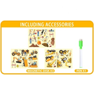 Multi Function Drawing Board Engineering Magnetic Puzzle <strong>Books</strong> Kids Educational Puzzle for Kids 2023