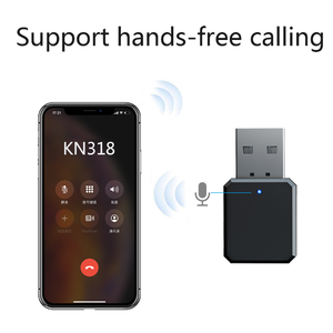 Blue tooth V5.1 <strong>Audio</strong> Converter Bluet ooth Receiver USB <strong>and</strong> AUX <strong>Output</strong> Dual Channel Stereo with Microphone - Product Image 2