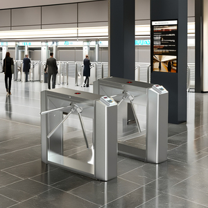 Edelstahl Drehkreuz Biometrisches Drehkreuz Tor Automatisches Rfid Qr Code Ticketing System Vertikales Stativ Drehkreuz Für Touristen - Product Image 2