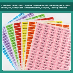 Large <strong>Red</strong> Number <strong>Coding</strong> Self-Adhesive Vinyl Label Paper Glossy <strong>Colorful</strong> Polka Dot Handwritten Small Dots Packaging Sticker - Product Image 4