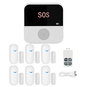 Tuya Home Security Protection SOS <strong>Display</strong> Burglar Kit 433mhz Door <strong>Sensor</strong> APP Remote Control Arm Disarm WiFi Smart Alarm <strong>System</strong>