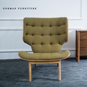 Gorman Furniture Modern Luxury Wood Frame Velvet Fabric Upholstered Buttons Accent Leisure Lounge Armchair Living Room Chair - Product Image 2