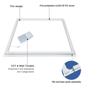 ETL listelenen Minimalist tarzı LED ızgara çerçeve ışık kare dikdörtgen tavan çini Panel inşaat projeleri için - Product Image 4