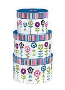 HONGE-Cajas de Regalo redondas con tapas para novia, cajas de flores redondas para arreglos, 4 paquetes - Product Image 2