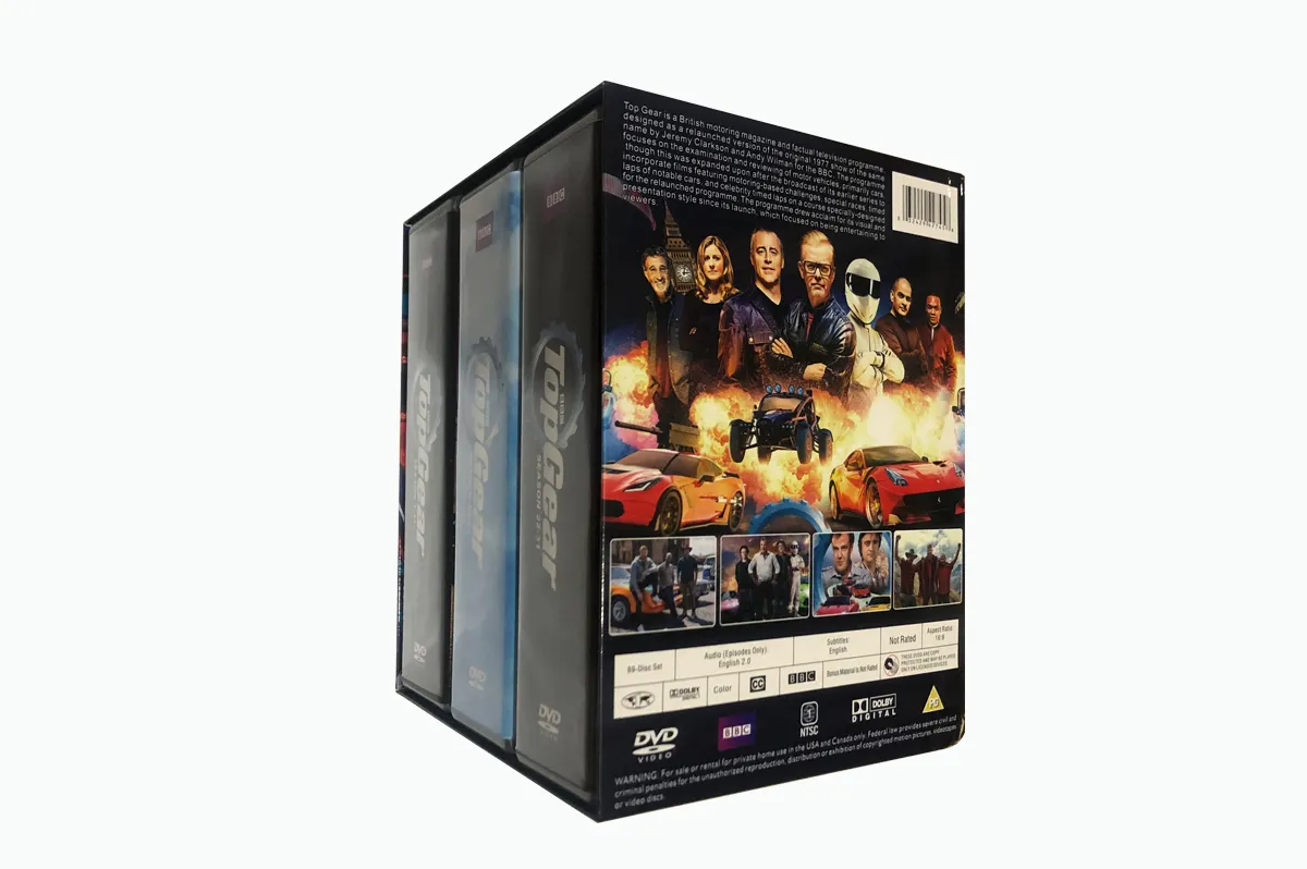 Top Gear Season 1-31 Boxset 89Discs Factory Bán Sỉ DVD Movies TV Series Phim Hoạt Hình Tùy Chỉnh Khu Vực 1/Khu Vực 2 Miễn Phí Vận Chuyển