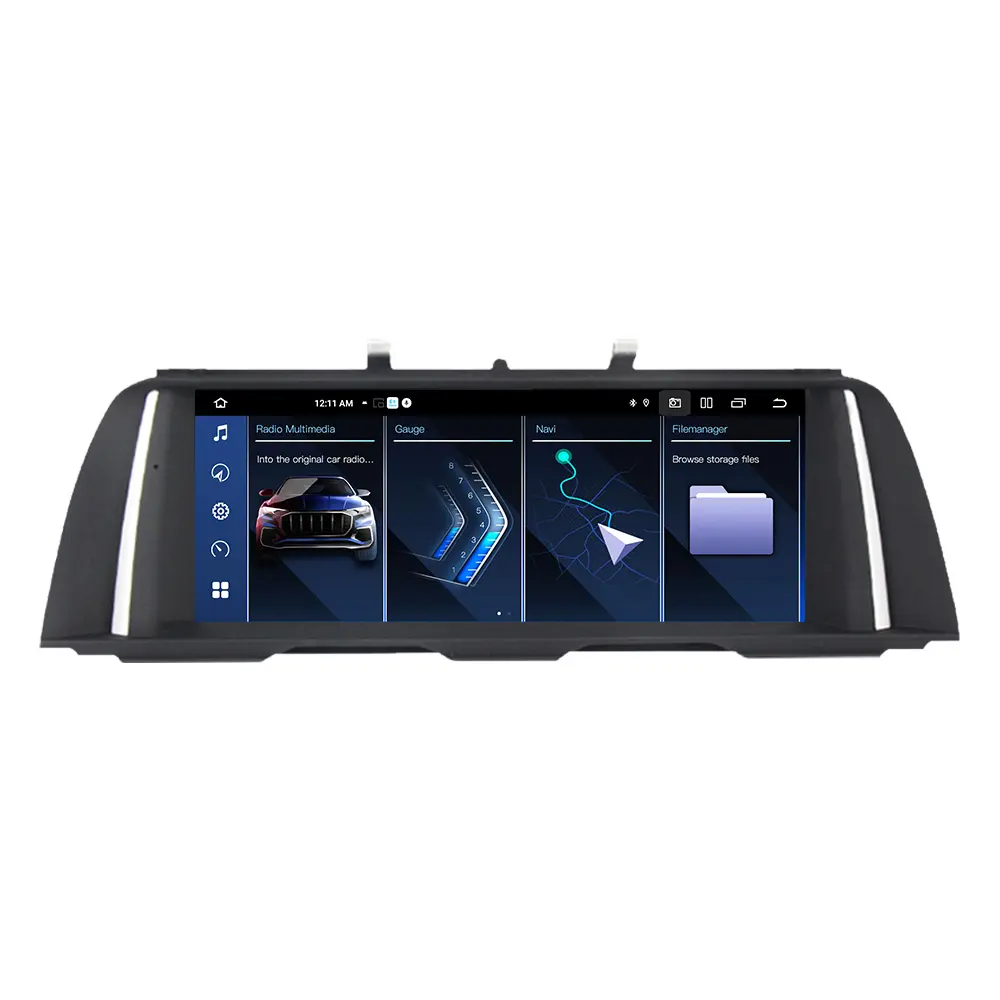 Navifly MNX 10,25 pulgadas reproductor de radio inalámbrico Android para coche navegación GPS para BMW series F10 con BT Android AUTO