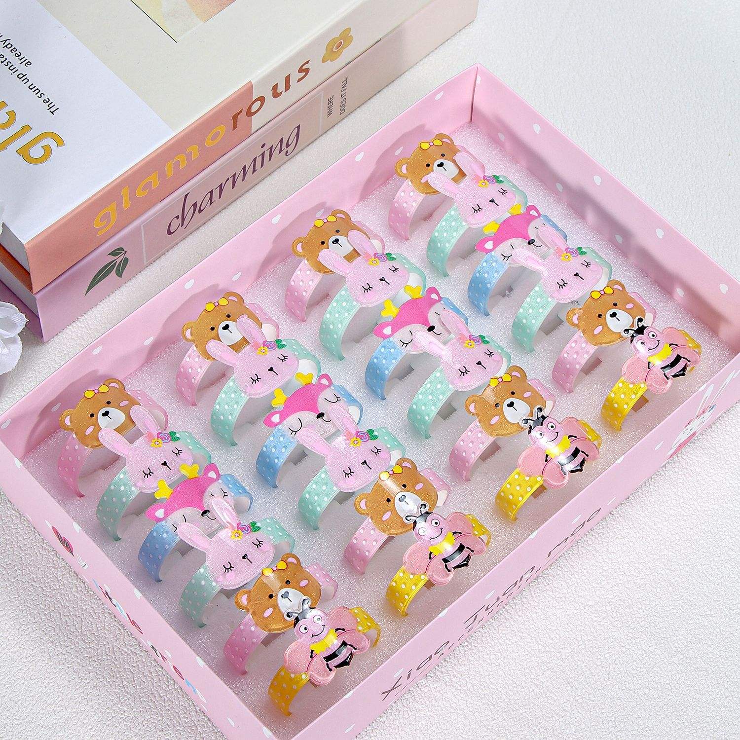 สายรัดข้อมือเด็กลายการ์ตูนรูปสัตว์2ชิ้น1ชิ้น