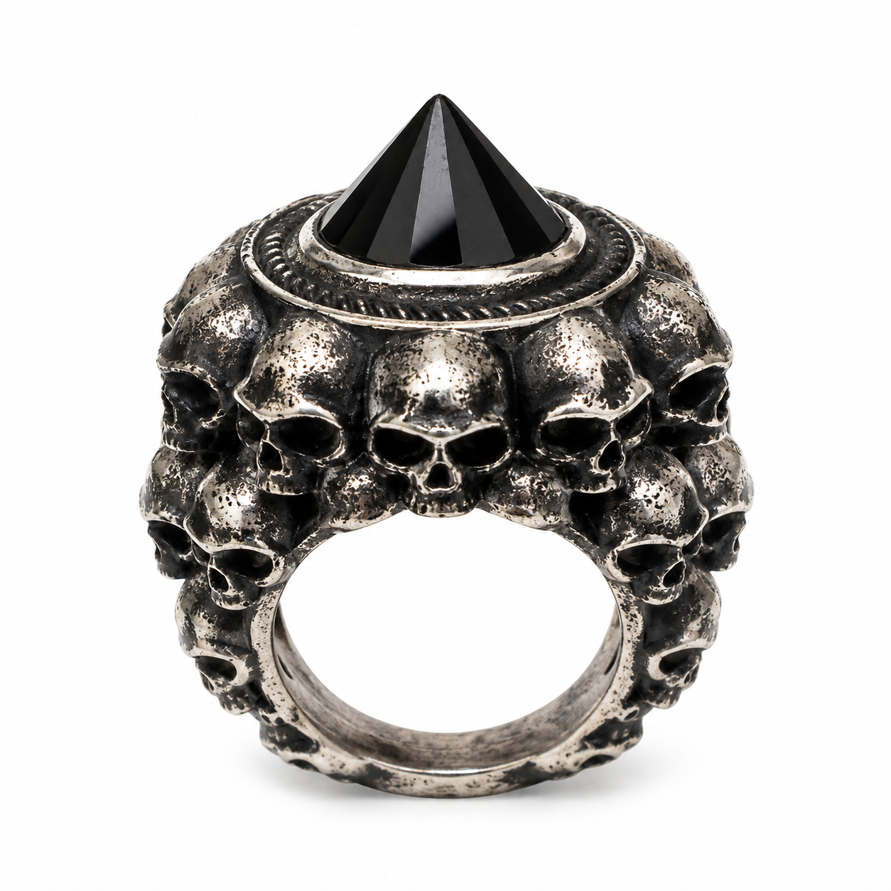 Ancient silver black