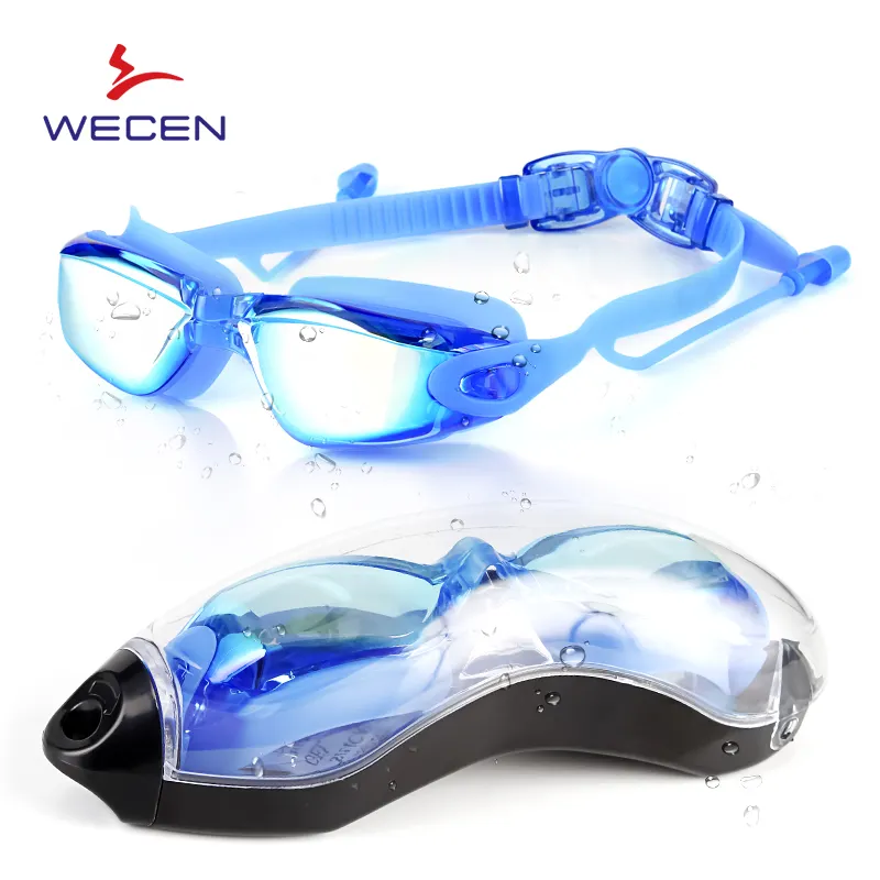 OEM Coating Tinted PC Lens Anti Fog Silicone Outdoor Sports Riding Diving Swimming Goggles For Adults Men Women