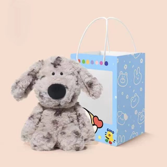 Gray spotted danny dog-cartoon tote bag