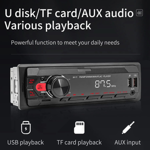 1 Din录音机MP3播放器调频立体声USB/标清辅助输入端口自动无线电汽车收音机仪表板M-11先锋
