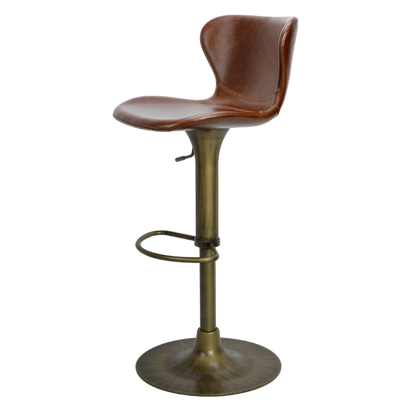 Pieds bronze brun foncé-bleu/Acier au carbone