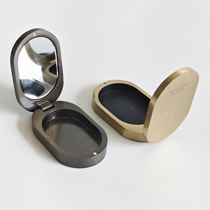 支持小批量定制金属空化妆容器带镜子化妆盒荧光笔腮红盒 - Product Image 5