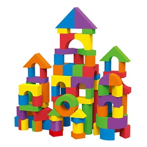 Juego de bloques de construcción educativos de espuma EVA de 56 piezas, modelo de construcción suave, juguete para niños de 5 a 7 años - Product Image 3