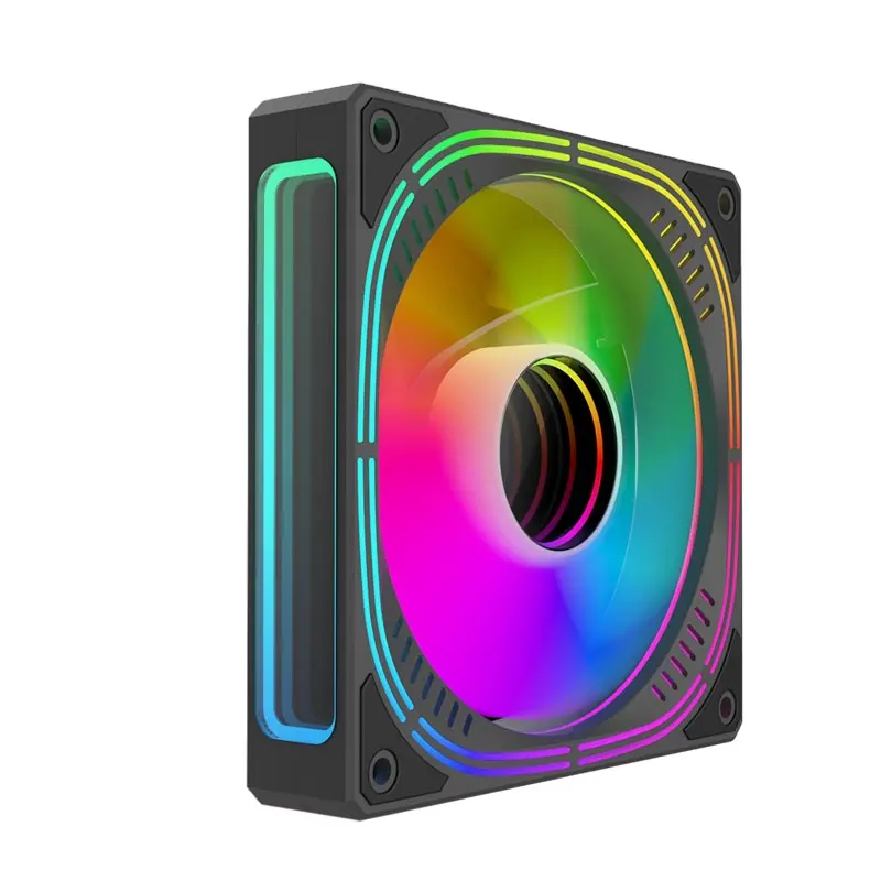 Ventilador RGB para juegos de diseño OEM de fábrica de nuevo estilo, ventiladores de caja de Pc de 120mm y refrigeración, Torres coloridas para ordenador, ventilador ARGB enfriador de CPU