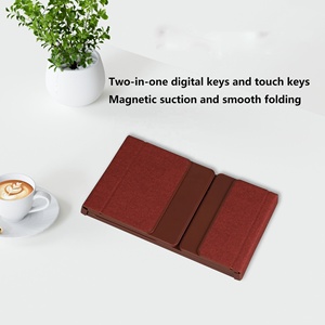 Ultra Thin Mini Portable Wireless BT Folding <strong>Keyboard</strong> Touchpad Numeric <strong>Function</strong> Dual-mode <strong>Computer</strong> Mobilephone <strong>Keyboard</strong>