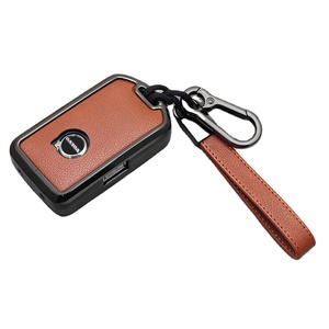 โลหะที่เรียบง่ายรถKey FobกรณีฝาครอบกุญแจรถสําหรับVolvo Crossover EC40 V60 V90 S60 S90 ชาร์จ - Product Image 1