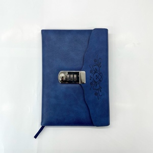 Taccuino diario personalizzato in pelle Color PU con blocco codice - Product Image 1