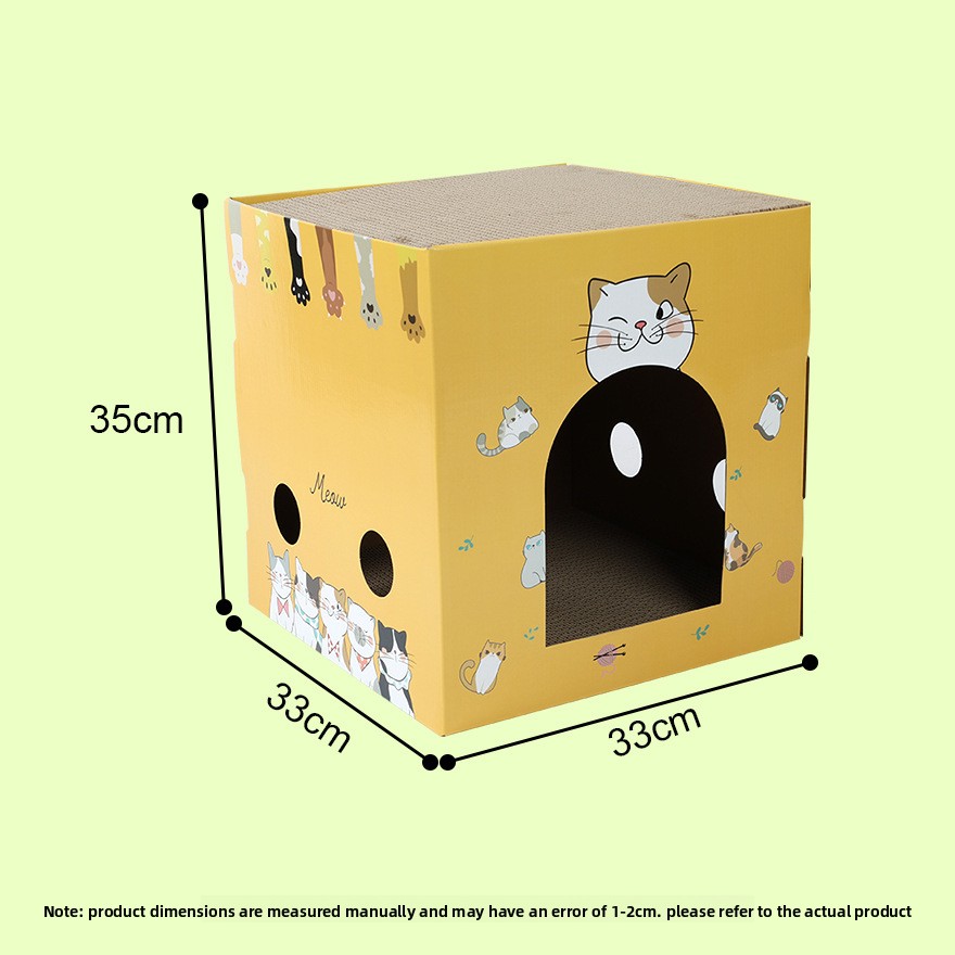 Printed Square Cat House